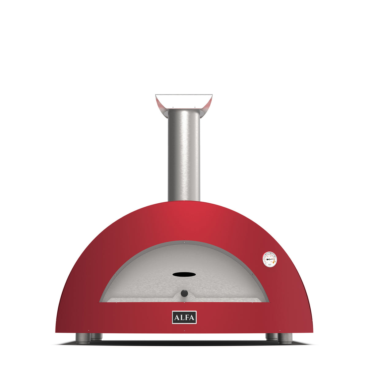 Moderno Wood 3 Pizza Oven — Antique Red